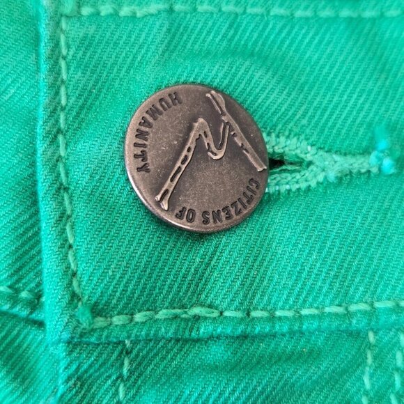 Citizens of Humanity Size 29 Thompson Jeans Medium Rise 29" Skinny Green - Picture 4 of 16